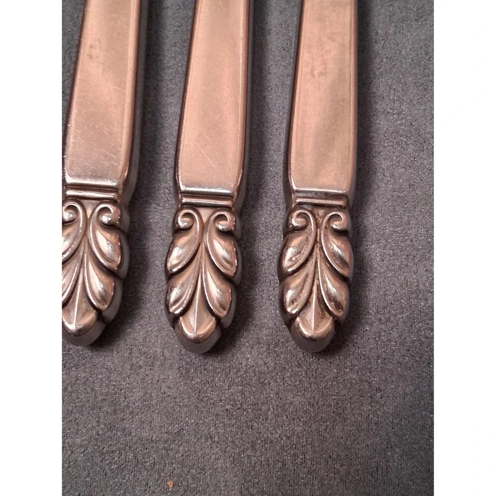 International Silver Norse Salad Forks (4) Stainless Modernist